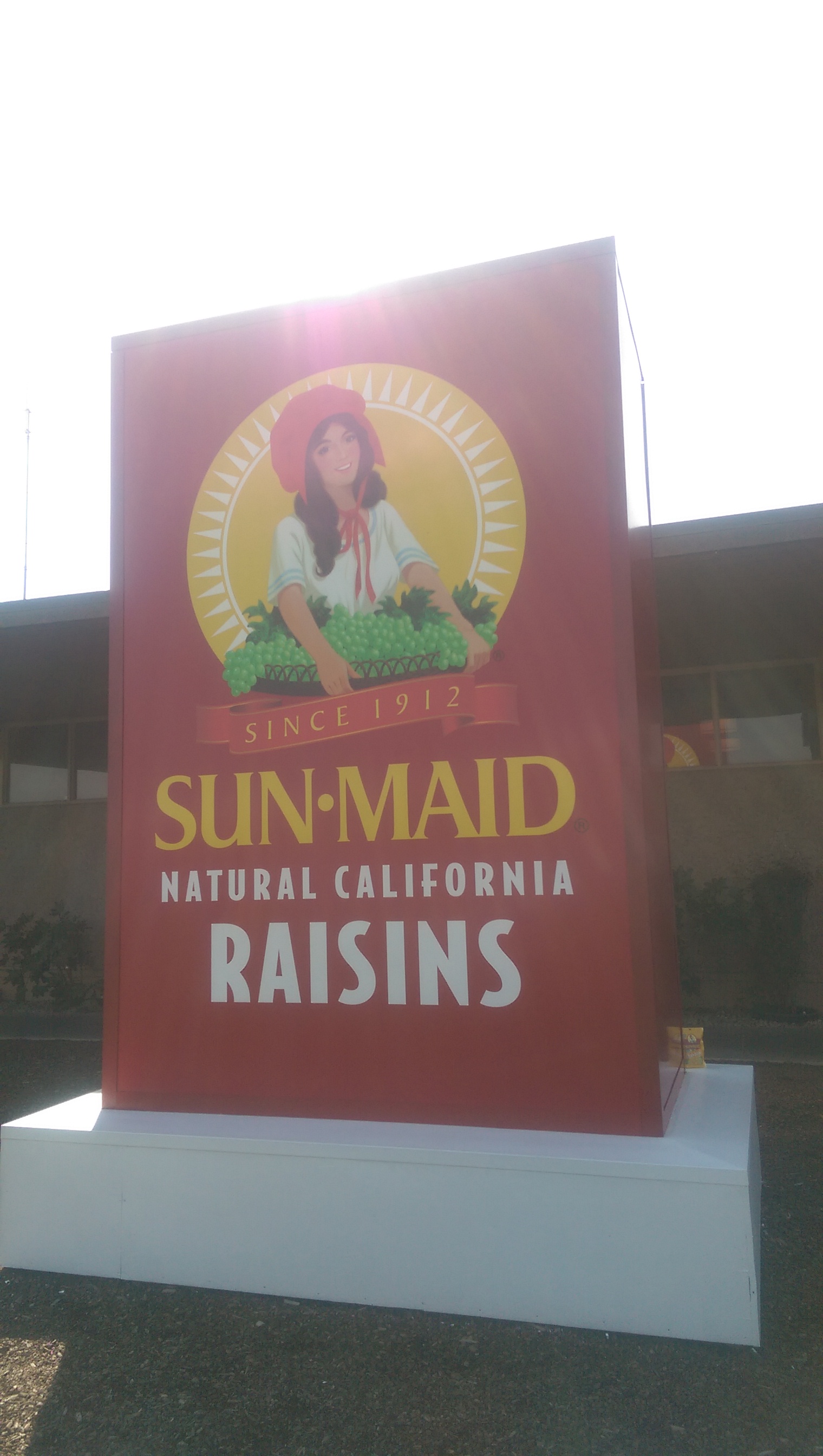 凑巧的是美国著名的sunmaid公司就位于我们午餐地点的附近。sunmaid生产各式各样的“干货”，比如葡萄干…